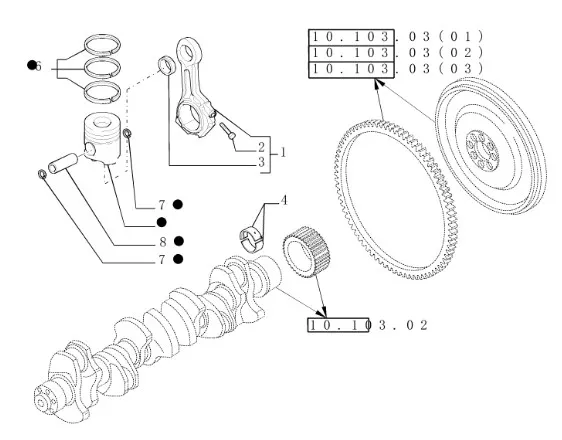 2991780 - Вкладыш упорный красн. коленвала ДВС Cursor10 CR